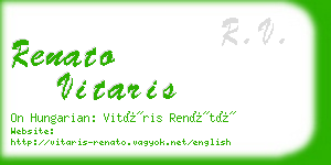 renato vitaris business card